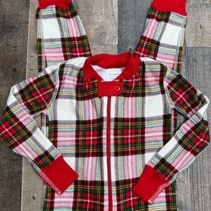 Hanna Andersson Christmas Holiday Plaid Kids Pajama Set 3T
